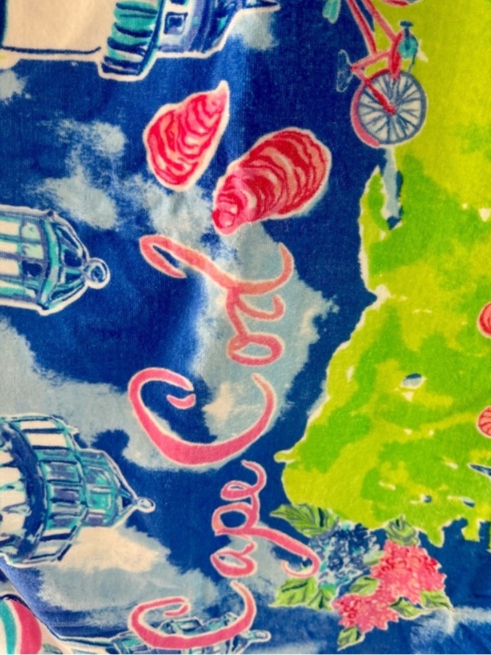 EUC Lilly Pulitzer Cape Cod Destination Beach Towel - Picture 2 of 4